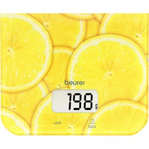 Produktbild für Küchenwaage Beurer KS 19 Lemon, mit Tara-Funktion, Teilung 1 g