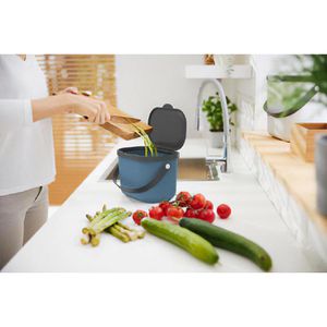 Produktbild für Mülleimer Rotho Albula 1054606161, Horizon blue