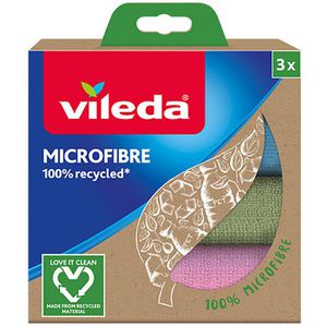 Allzwecktuch Vileda Microfibre 100% Recycled, 30 x 30 cm