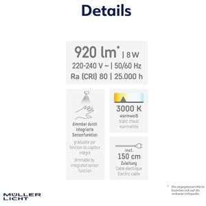 Produktbild für LED-Unterbauleuchte Müller-Licht Faba Sensor 60, warmweiß