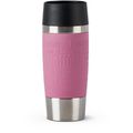 Isolierbecher Emsa Travel Mug N2013000, 360 ml hält 4h warm, Edelstahl doppelwandig, altrosa