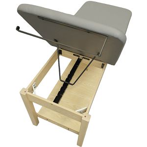 Produktbild für Behandlungsliege Teqler T170754, aus Holz, anthrazit
