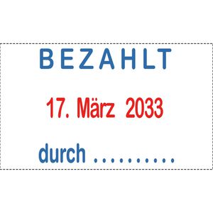 Produktbild für Datumstempel Colop Classic 2160/RL, rot/blau, selbstfärbend