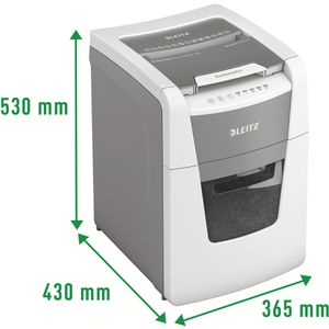 Produktbild für Aktenvernichter Leitz 8011 IQ Autofeed Small Office 100, weiß