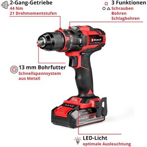 Produktbild für Akku-Schlagbohrschrauber Einhell TE-CD 18/44 Li-i