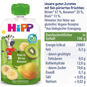 Produktbild für Fruchtpüree HiPP Lieblingsfrüchte Mixpack,100% Frucht, BIO