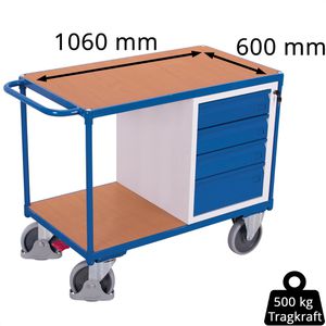 Produktbild für Werkstattwagen VARIOfit sw600.602, Tragkraft 500 kg