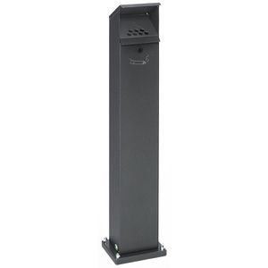 Aschenbecher VAR SG 124, 3946, für Outdoor, mit Dach