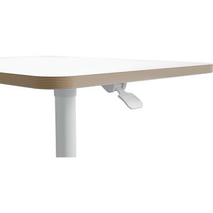 Produktbild für Schreibtisch Leitz Ergo 65360001, mit Rollen, weiß / weiß