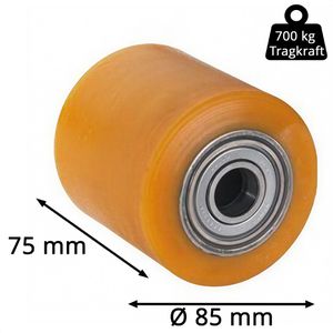 Produktbild für Hubwagen-Rolle Dörner+Helmer DOHETAN, bis 700 kg, Polyurethan