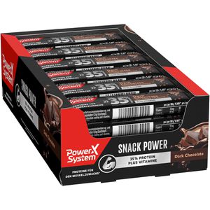 Power-System Proteinriegel Snack Power, Dark Chocolate, je 45g, 24 Riegel