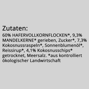 Produktbild für Müsli Edeka Kokos-Mandel-Granola, BIO