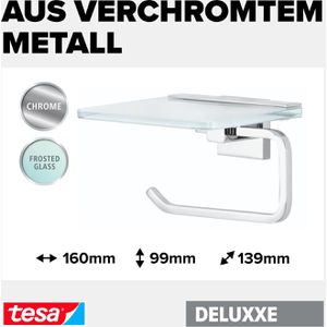 Produktbild für Toilettenpapierhalter Tesa Deluxxe, verchromt