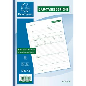 Produktbild für Bautagebuch Exacompta 254B, A4