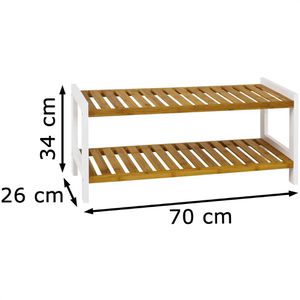 Produktbild für Schuhregal Haku-Möbel 38329, aus Holz / Bambus