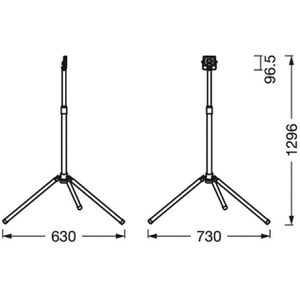 Produktbild für Baustrahler LEDVANCE Value Tripod LED, Netzbetrieb, 1,5m Kabel
