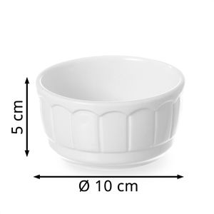 Produktbild für Auflaufform Hendi Rustica Ofenform, weiß, aus Porzellan