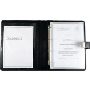 Produktbild für Schreibmappe Alassio 31514, schwarz, Kunstleder