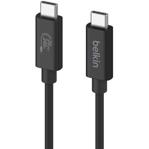 Produktbild für Ladekabel Belkin Connect USB4, schwarz, 2m