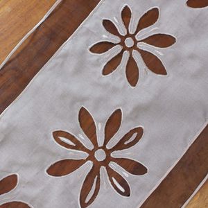 Produktbild für Tischläufer Frank-Flechtwaren Organzablüte, 337409, abwischbar