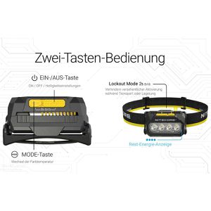 Produktbild für Stirnlampe Nitecore HA27 UHE LED, wiederaufladbar