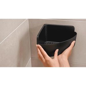 Produktbild für Duschablage Tesa Lavaa S Duschkorb, schwarz matt