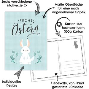 Produktbild für Osterkarten Papierdrachen 060-010-001, Set 1, sortiert