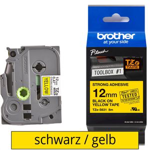 Schriftband Brother TZe-S631, 12mm