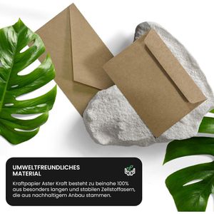 Produktbild für Briefumschläge Netuno braun, DIN lang