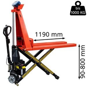 Produktbild für Hubwagen Schefer Premium 10 E, Tragkraft 1000kg