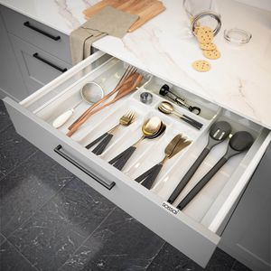 Produktbild für Besteckkasten Sossai Divio, weiß, aus Kunststoff