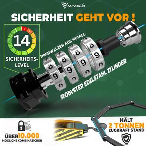 Produktbild für Fahrradschloss Mivelo NEXUS-SW-Z120-18