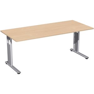 Schreibtisch Geramöbel Flex S-618146-BS, buche / silber