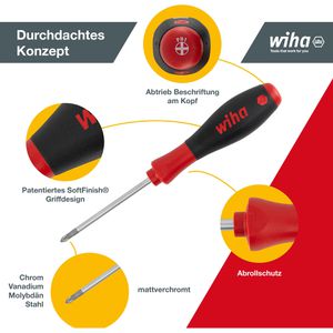 Produktbild für Schraubendreher Wiha SoftFinish, 26113, Set