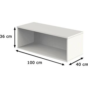 Produktbild für Aufsatzschrank Kerkmann Move 3, weiß