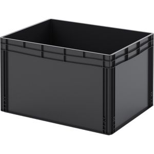 Produktbild für Eurobox AUER ESD EG 86/52 HG, schwarz, 228 Liter