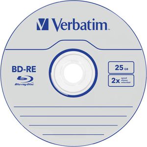 Produktbild für Blu-ray-Rohlinge Verbatim 43615, wiederbeschreibbar, BD-RE