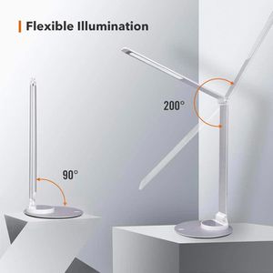 Produktbild für Schreibtischlampe TaoTronics TT-DL22, silber, LED, dimmbar