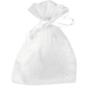 Produktbild für Geschenktüte Rayher 8700002, Organza-Säckchen weiß