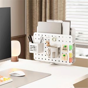Produktbild für Tischtrennwand LogiLink Pegboard PB0106, weiß