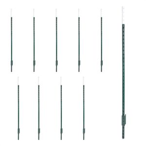 Weidezaunpfähle AKO T-Pfahl, aus Stahl, grün/weiß, 213 cm