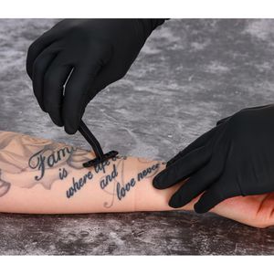 Produktbild für Einmalhandschuhe bingold Nitril 35BLACK, schwarz, 100 Stück