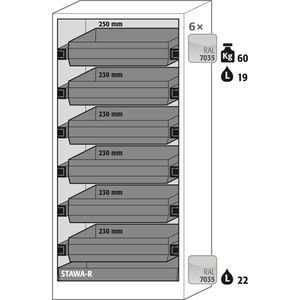Produktbild für Gefahrstoffschrank asecos Q-Classic 90, 30055, mit 6 Auszügen