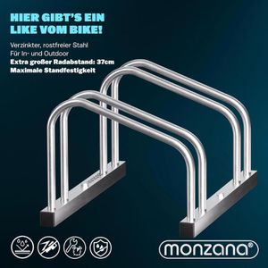 Produktbild für Fahrradständer Monzana 108212, Boden-/Wandmontage/ freistehend