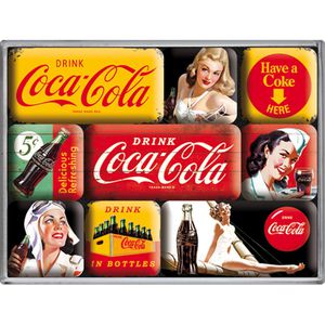 Produktbild für Magnete Nostalgic-Art 83072 Coca-Cola Yellow Mix