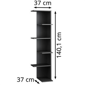 Produktbild für Bücherregal Vicco Tera, anthrazit