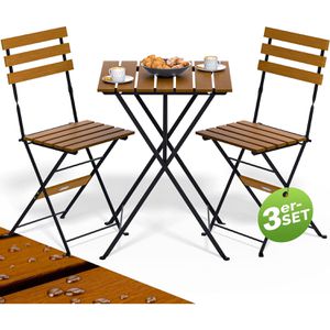 Bistrotisch CASARIA 109710, akazie, wetterfest, eckig,3-teilig