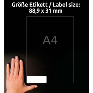 Produktbild für Namensetiketten Zweckform L4783-20, weiß