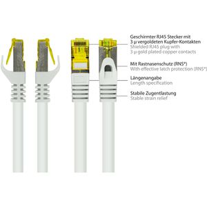 Produktbild für Netzwerkkabel Good-Connections 8070R-250W, weiß