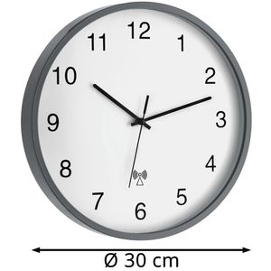 Produktbild für Wanduhr TFA 60.3511, Kunststoff, analog, Funkuhr